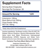 Liposomal Artemisinin, Clove, Black Walnut, & MCT Oil